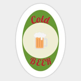 Cold Beer Sticker